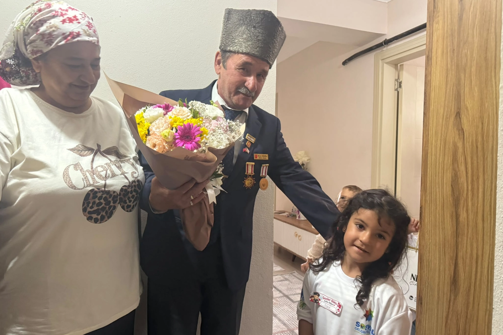 Sakarya Karasulu SGM&rsquo;li miniklerden gazilere anlamlı ziyaret