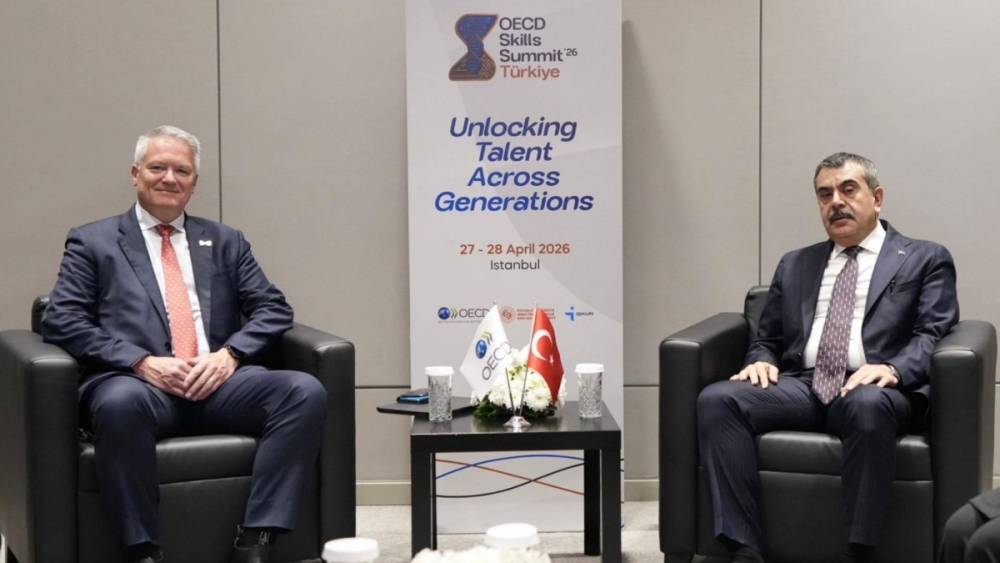 Bakan Tekin, OECD Genel Sekreteri Cormann ile g&ouml;r&uuml;şt&uuml; 